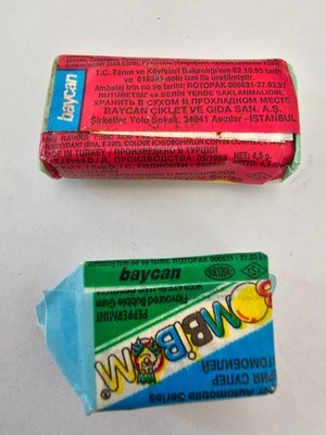 Vintage Turkish bombibom bubble gum lot of 2 | eBay