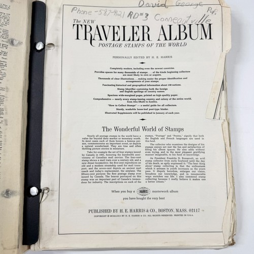 Vintage Traveler Stamp Album 1969 & 1972 w/ Stamps H. E. Harris & CO. VIDEO! - Picture 11 of 18