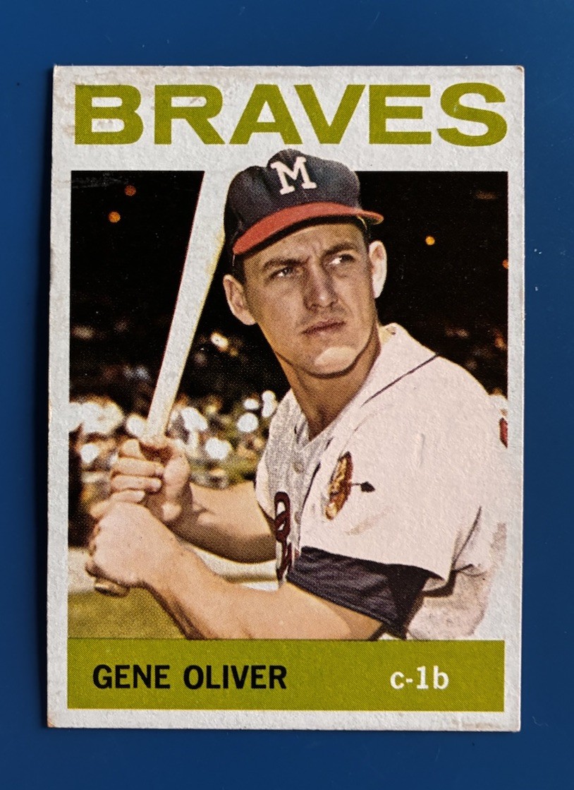 1964 TOPPS #316 GENE OLIVER MILWAUKEE BRAVES CATCHER