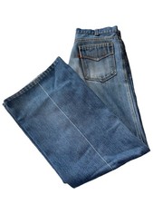 RARE Vintage 1970s LEVI  S Orange Tab Bell Bottom BUTTON FLY Pants Jeans Hippie