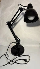 Drafting Table Lamp Light Articulating Swing Arm Large Base Model TL-32050 Black