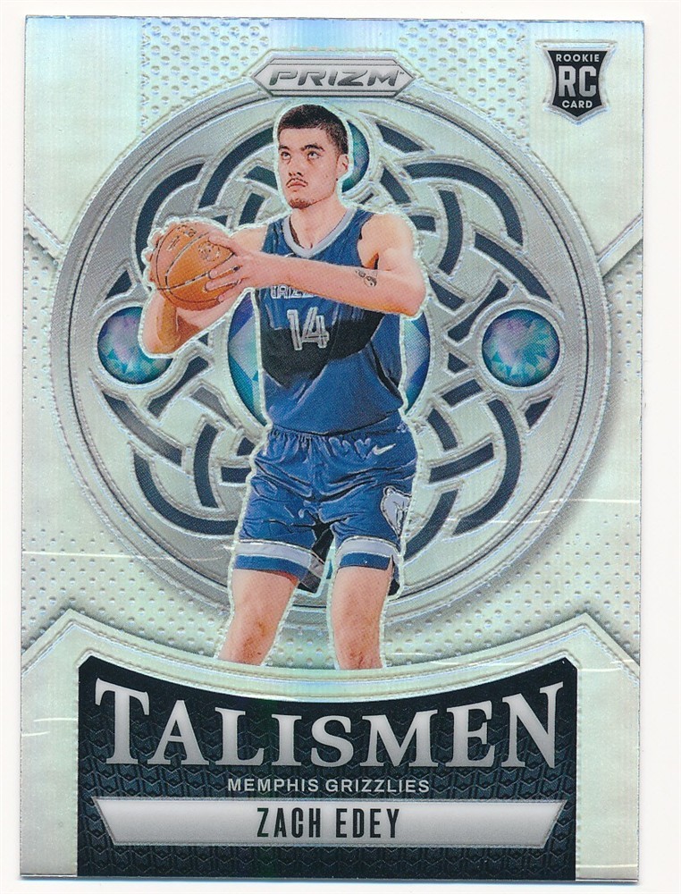 ZACH EDEY 2024-25 PANINI PRIZM TALISMEN SILVER #21 RC ROOKIE MEMPHIS GRIZZLIES