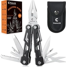 Multitool with Safety Locking,16-in-1 Multi Tool Stainless Steel Pocket... 