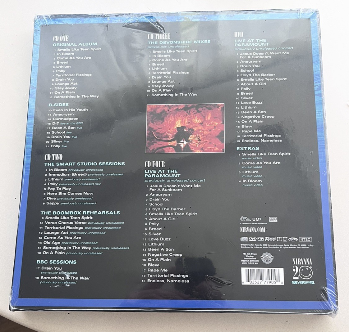 Nirvana Nevermind 20th Anniversary Limited Edition 4 CD & 1 DVD