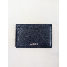 Amiri Iconic Emb Leather Card Holder in Navy BNWB One Size