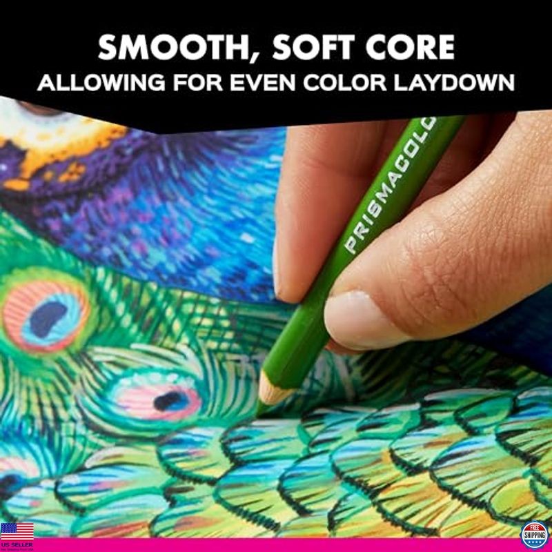 Prismacolor Premier Soft Core Colored Pencils - 48 Vibrant Colors for Artists