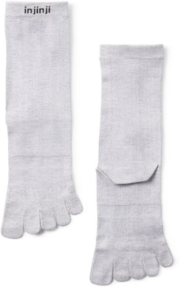 Injinji 2.0 Men's Liner Crew Toesocks, Gray, Large image 5