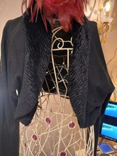 Elegant Black Blazer With Velevet Collar