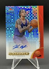 2024-25 Topps Finest Jalen Bridges #FBA-JBR Flashback Blue x-fractor Auto RC /99