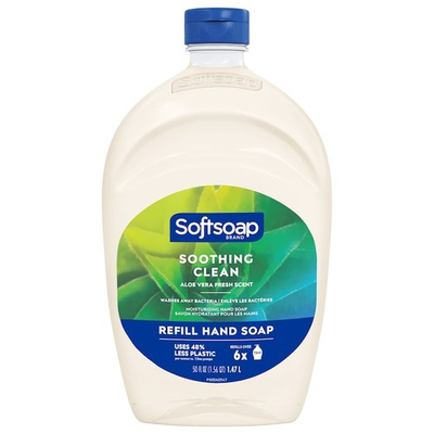 #ad Softsoap Moisturizing Liquid Hand Soap 50 Oz Aloe Vera Fresh Scent Refill $14.97