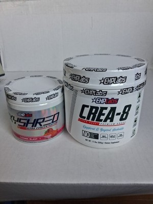 EHPLabs 1) OxyShred Fat Burner 60 Servs, 1)  Crea-8 Creatine 100 Servs (1 of ea)