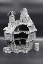 Tabletop Terrain Large Ruin 4 story Medieval Estate House Dnd RPG wargame skirmi