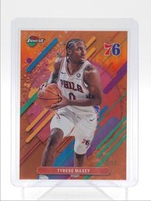 TYRESE MAXEY 2025-26 TOPPS FINEST RARE ORANGE REFRACTOR 76ERS /15 Q7069