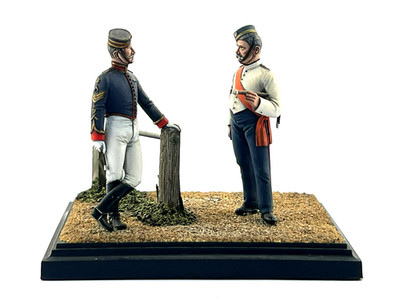 Chota Sahib 54mm Metall Pferdeschutz & Coldstream Sergeant Vignette Pro Painted