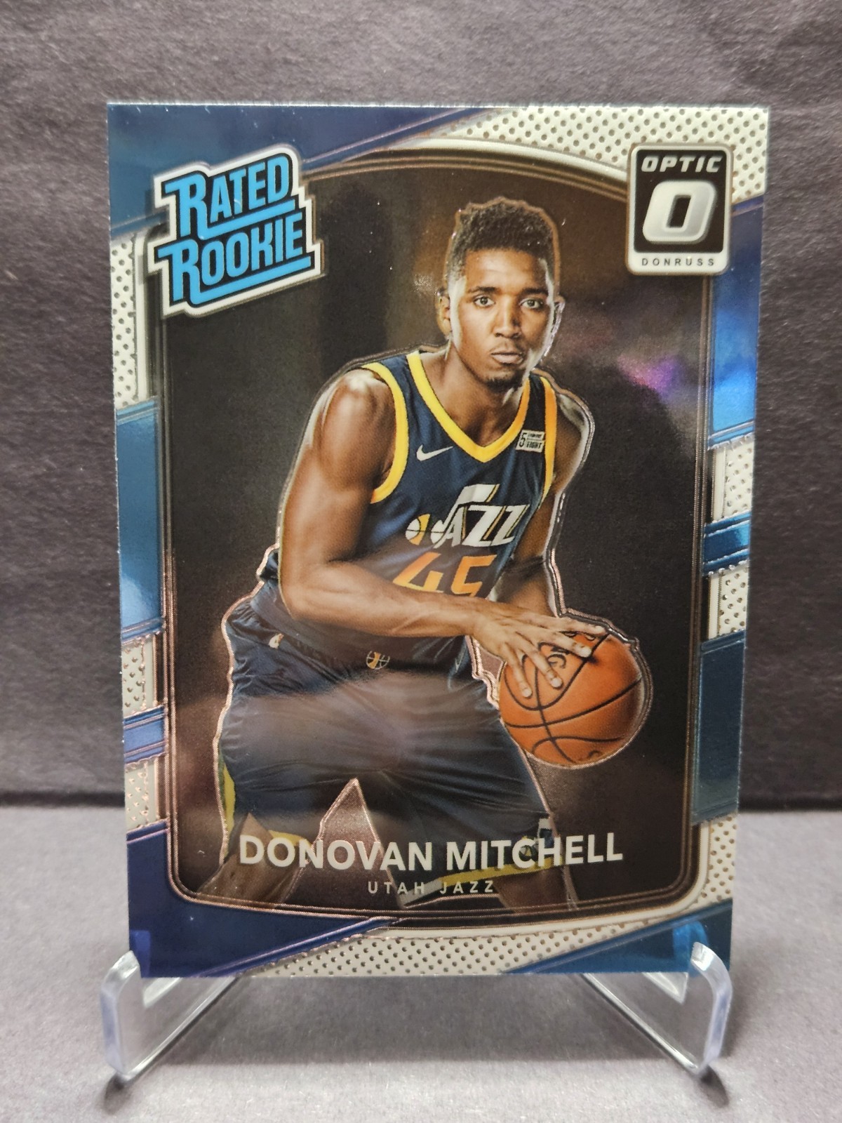 Donovan Mitchell Panini 2017-18 Donruss Optic Rated Rookie Utah Jazz #188