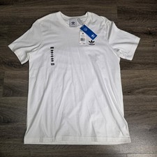 Adidas Mens M Essential Tee White Trefoil Logo Short Sleeve Cotton Shirt GN3415