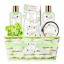 Spa Gifts for Women, Bath and Body Gift Set Magnolia Jasmine 8 Piece