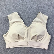 Tommie Copper Sports Bra Womens 3XL Beige Shoulder Support Activewear Gym Copper