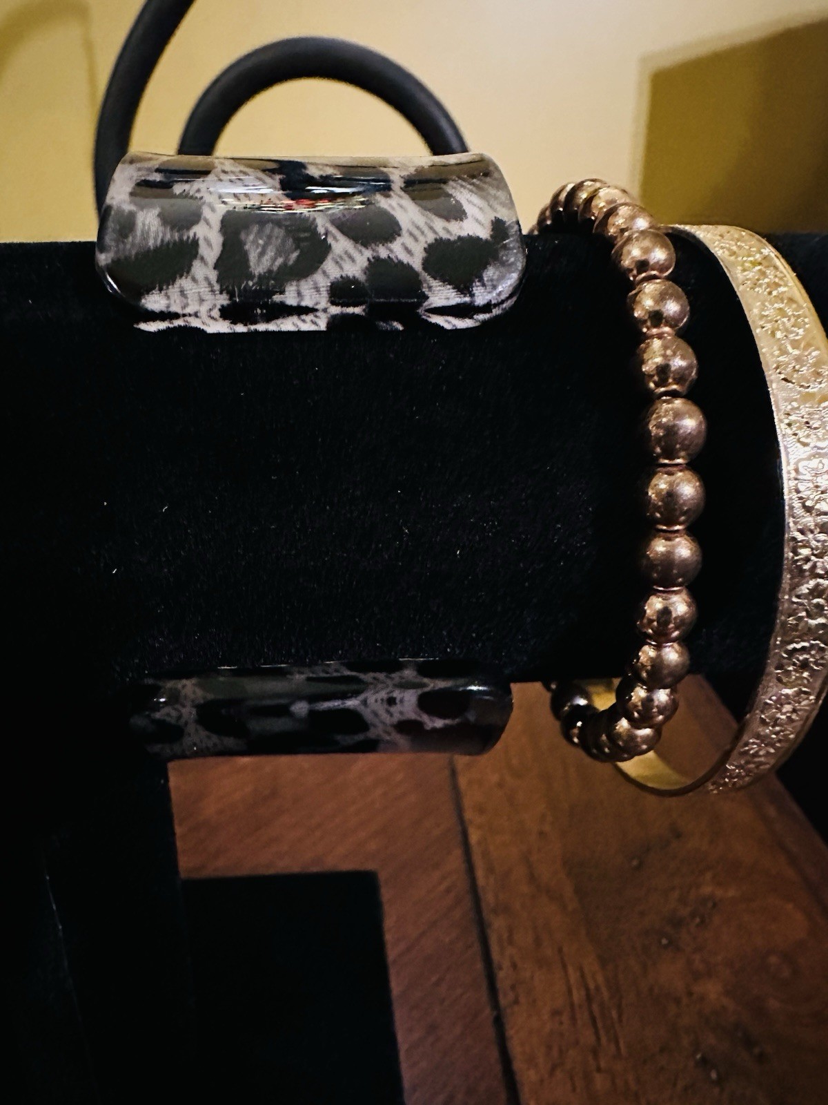 Six Bracelets Two Bangles One Stretch Two Fabric … - image 4