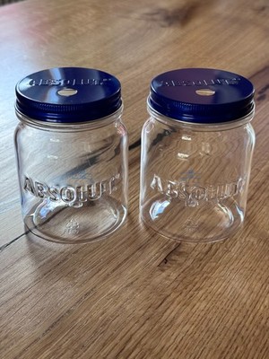 Absolut Vodka Longdrinkglas Mason Jar Schraubglas Cocktail 2er Set NEU