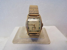 Vintage Lord Elgin 14k Gold Filled Wrist Watch RUNS