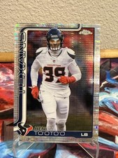 Topps Chrome 2025 Henry To’oto’o #122 Pulsar Refractor Texans