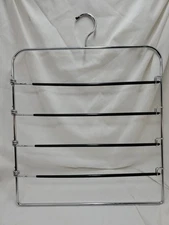 Only Hangers Metal Multi Pant Hanger w/Swing Arms (Black) Pack of 5