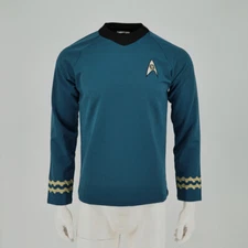The Original Series Spock Blue Shirts Cosplay TOS Starfleet Costumes Uniforms