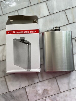 8oz. Stainless Steel Flask NIB