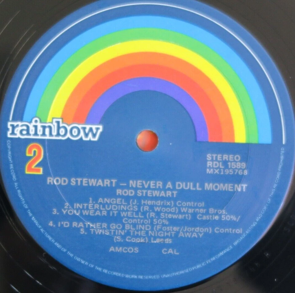 Rod Stewart Never A Dull Moment MINT Australia 1st pressing 12'' vinyl Lp 1972 - Image 2 of 3