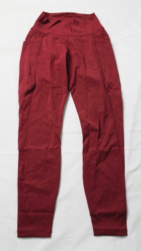 Aurgelmir Damen-Knöchelleggings Scrunched Gesäßtasche AG4 weinrot Small neu mit Etikett