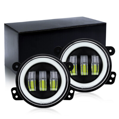 2 Stk Auto Nebelscheinwerfer 4 Zoll Einbau LED Fahrlicht Wasserdicht 12-24V