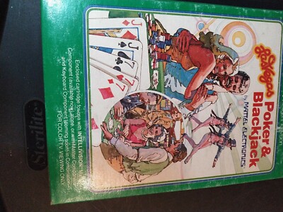 2-in-1 Blackjack & Poker Intellivision Electronic Game Las Vegas Casino
