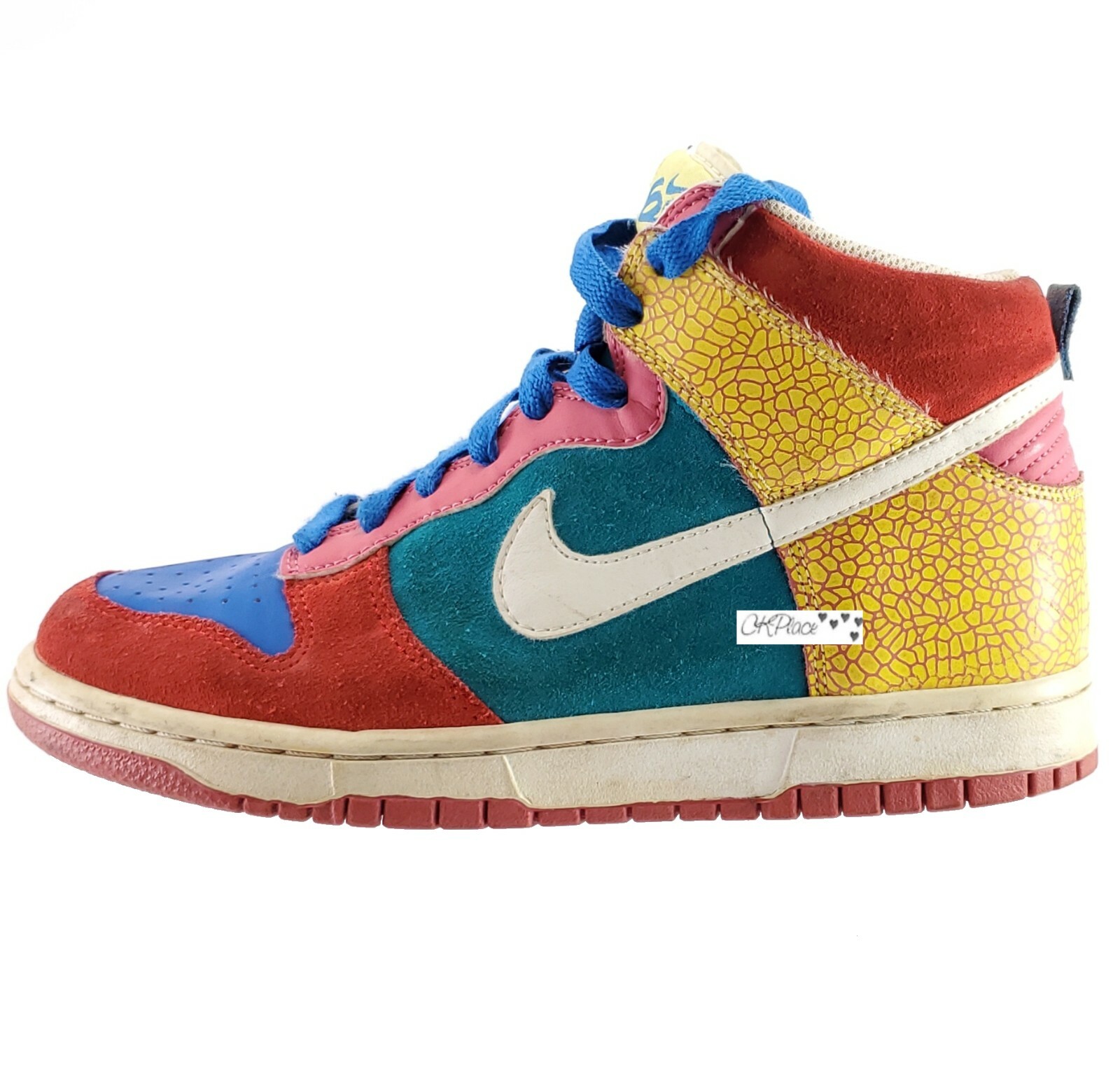 Nike Womans Dunk 6.0 Hot Red High Shoes Multicolor Size 8 Model 342257-611