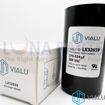 VIALU - 270-324 uf/MFD 330 VAC volts Round Start Capacitor 50/60 Hz