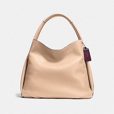 NWT Coach Bandit Hobo 39 Beechwood Black Copper F86760 MSRP $695