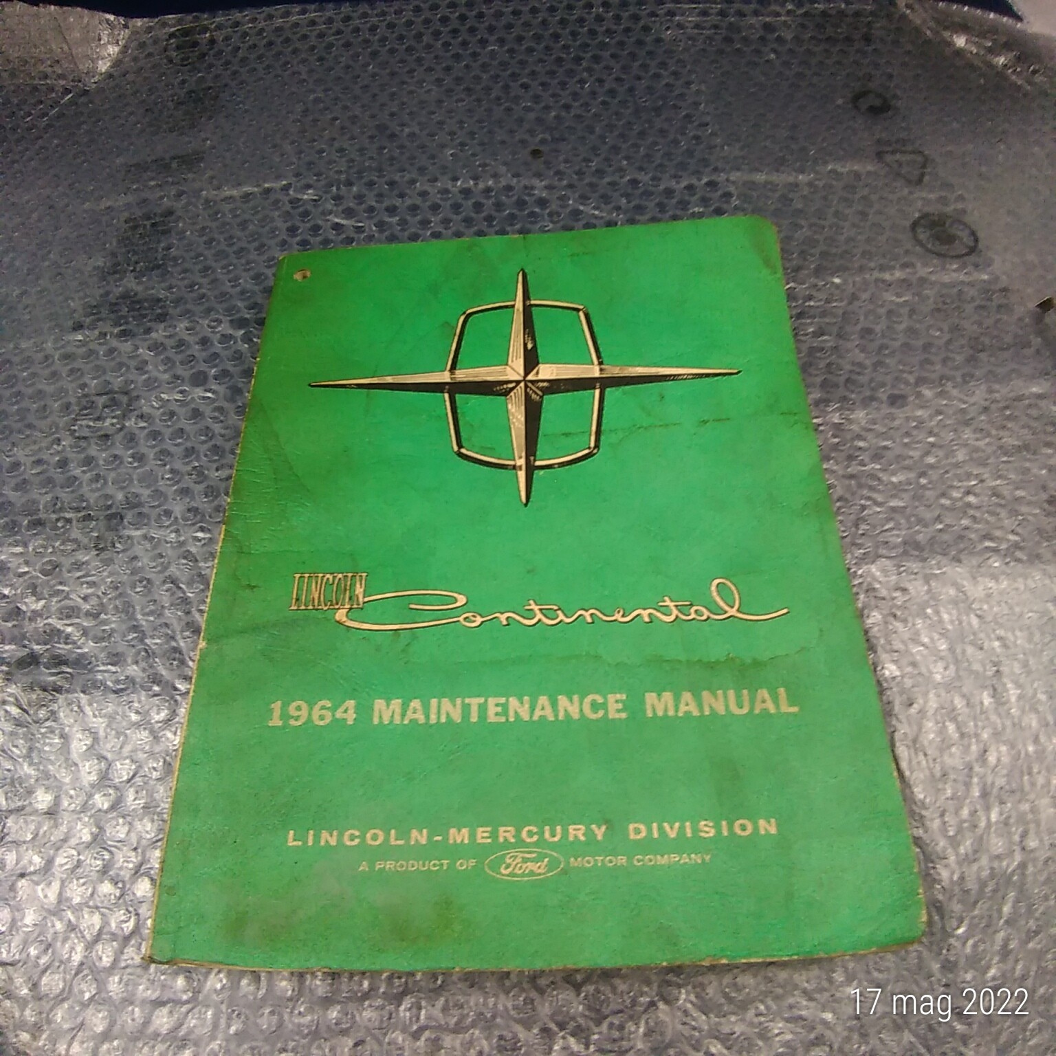 Workshop Manual in English Maintenance Manual Lincoln Continental 1964 Original