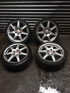 Honda Civic Type R Fn2 18" Alloy Wheels With Tyres 5x114.3 ...