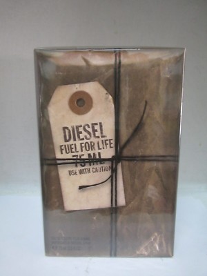FUEL FOR LIFE By Diesel 2.5 oz/75 ml Eau De Toilette Pour Homme Spray NIB SEALED
