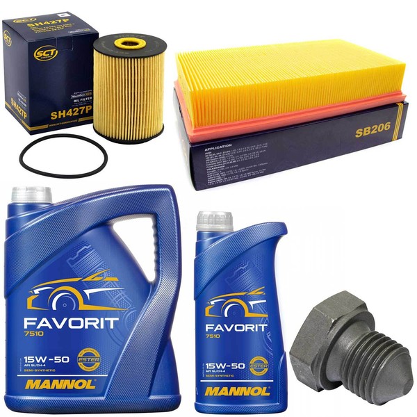 MotoröL Filter Set 15W50 6 Liter + ÖLablassschraube FüR VW Passat 2.8 VR6 35I-image
