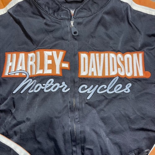 Harley-Davidson Cric Moto Equitazione Donna Grande Nylon e Maglia Nero/Arancione - Foto 4 di 12
