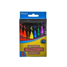 Bazic Premium Crayons - 8 Count