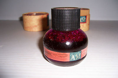 AM THE WRITING COLLECTION MG 051 BORDEAUX INK BOTTLE WITH BOX 