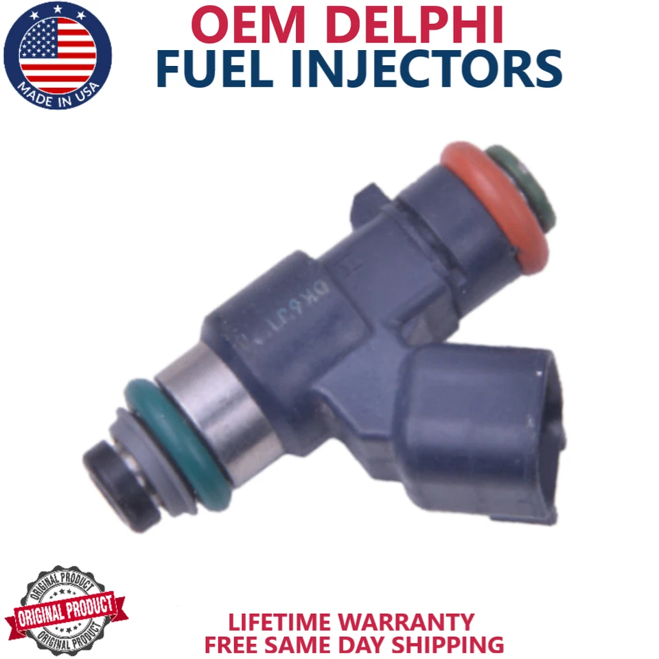 NEW x8 OEM DELPHI Fuel Injectors For 2010-2014 GMC Yukon / Yukon XL 6.2L V8 - Imagem 2 de 4