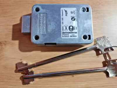 KABA Mauer DORMAKABA  71111 VDS 1.Safe Lock With 2 Keys 150mm