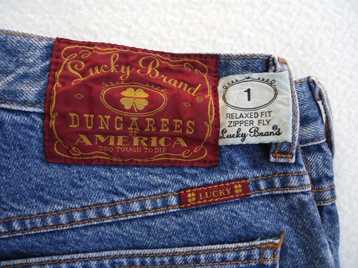 Vtg Lucky 1 Jeans Relaxed Zipper Fly Women's 29 x 31.5 Red Label