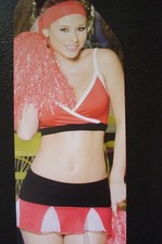 STRIPPER POLE DANCER EXOTIC ENTERTAINER "CHEERLEADER" OUTFIT SIZE LARGE