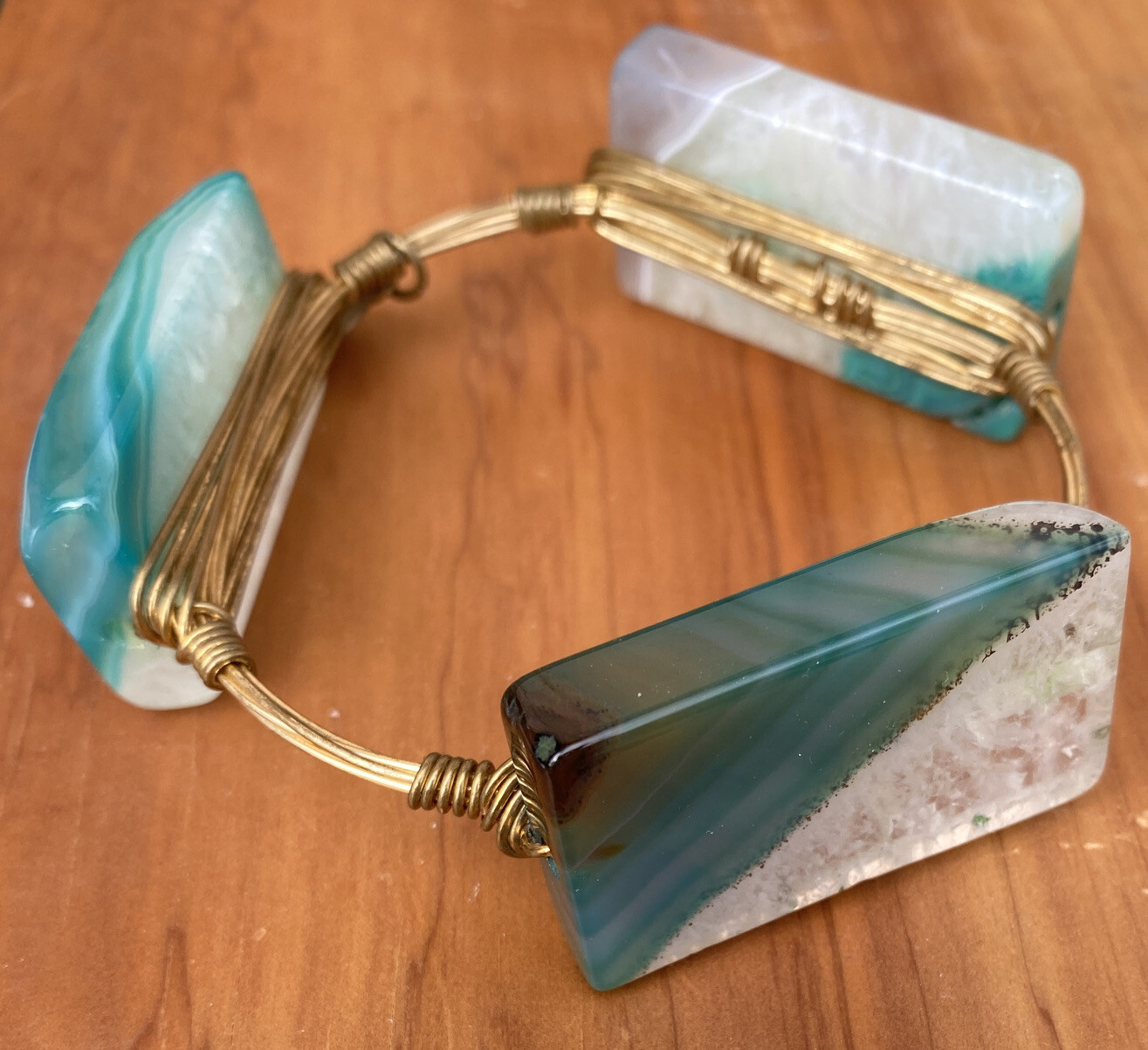 Gorgeous Statement Bourbon Boweties Chunky Agate … - image 2