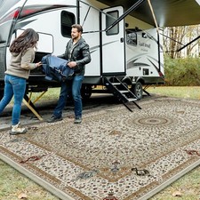 Outdoor Rug Garden Geometric Large Washable Patio Area Non Slip Deck Floor Mat