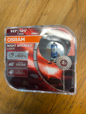Osram Bulbs Night Breaker Laser, + 150%, H7, 55W, DUO